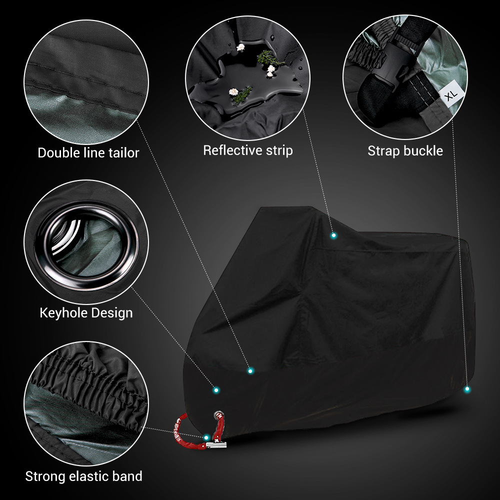 Ropa de protección solar transfronteriza cubierta de motocicleta gruesa cuatro estaciones universal multicolor vehículo eléctrico a prueba de lluvia y polvo ropa de motocicleta image 8