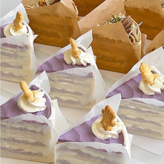 蛋糕切塊油紙巴斯克4/6/8寸提拉米蘇分隔紙烘焙甜品防油包裝墊紙