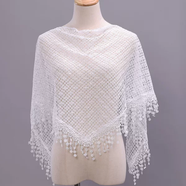 New cross-border lace hollowed-out headscarf with tassels, triangle scarf for women, gauze shawl, available on Shein, Amazon, and TEMU