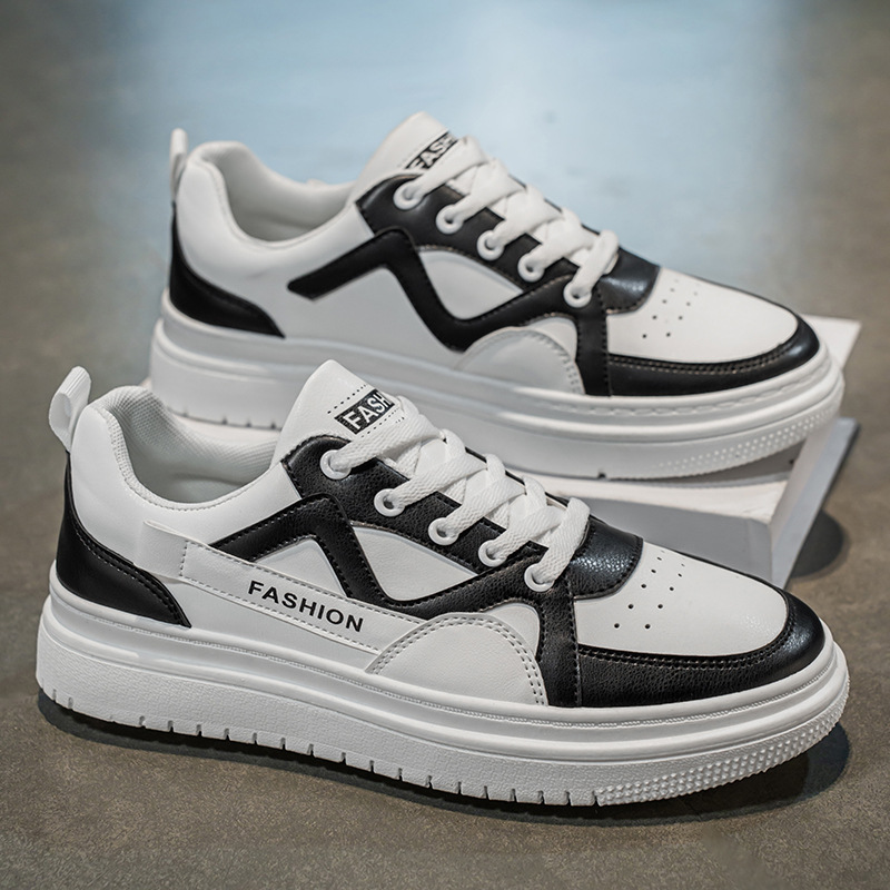 Zapatos de hombre 2025 primavera y otoño versátiles ocio interior alto nuevo tipo de zapatos de moda de skate hombre primavera y otoño