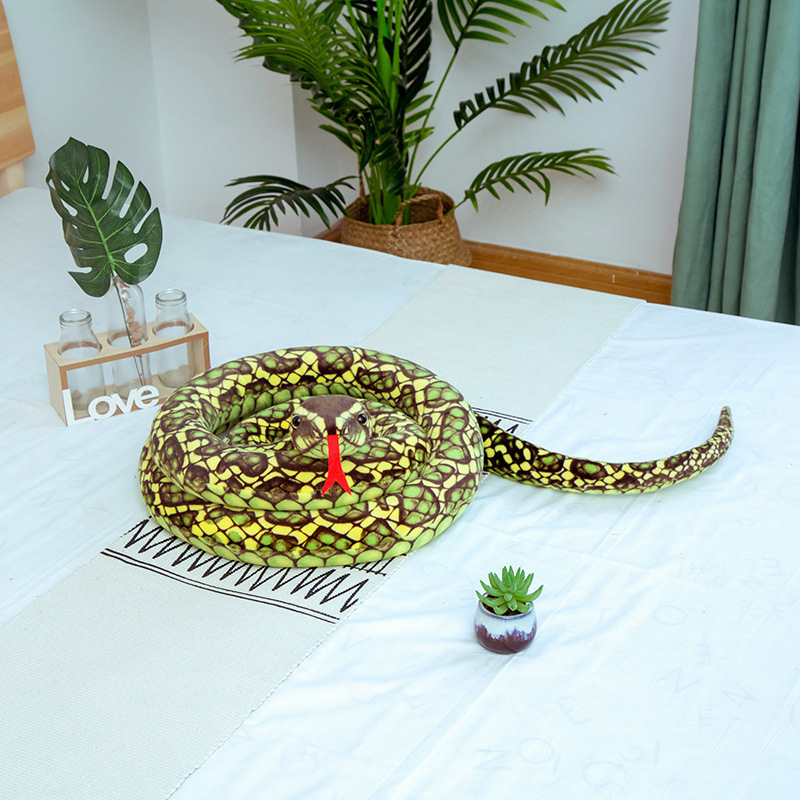 Peluche de Serpiente de Simulación de Peluche Suave para Juguetes y Bromas