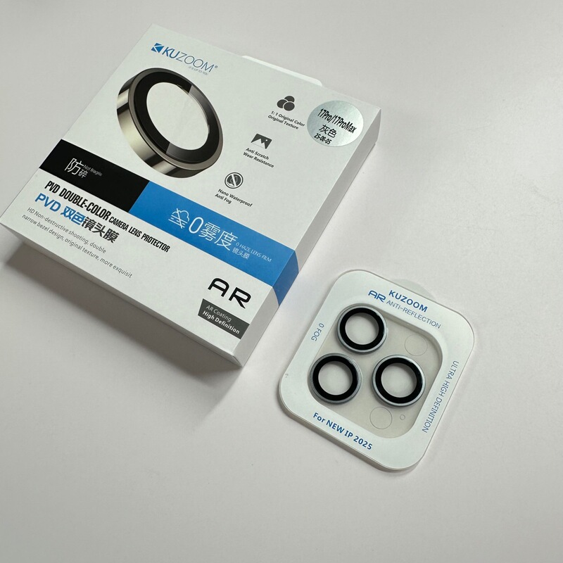 酷族镜头膜适用于苹果i17/17pro max增透AR PVD不锈钢玻璃膜|undefined