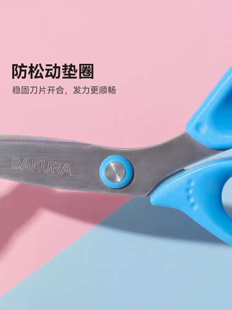 Japonés Sakura flor de cerezo estudiante tijeras niños hecho a mano cuchillo arte tijeras seguridad hecho a mano DIY