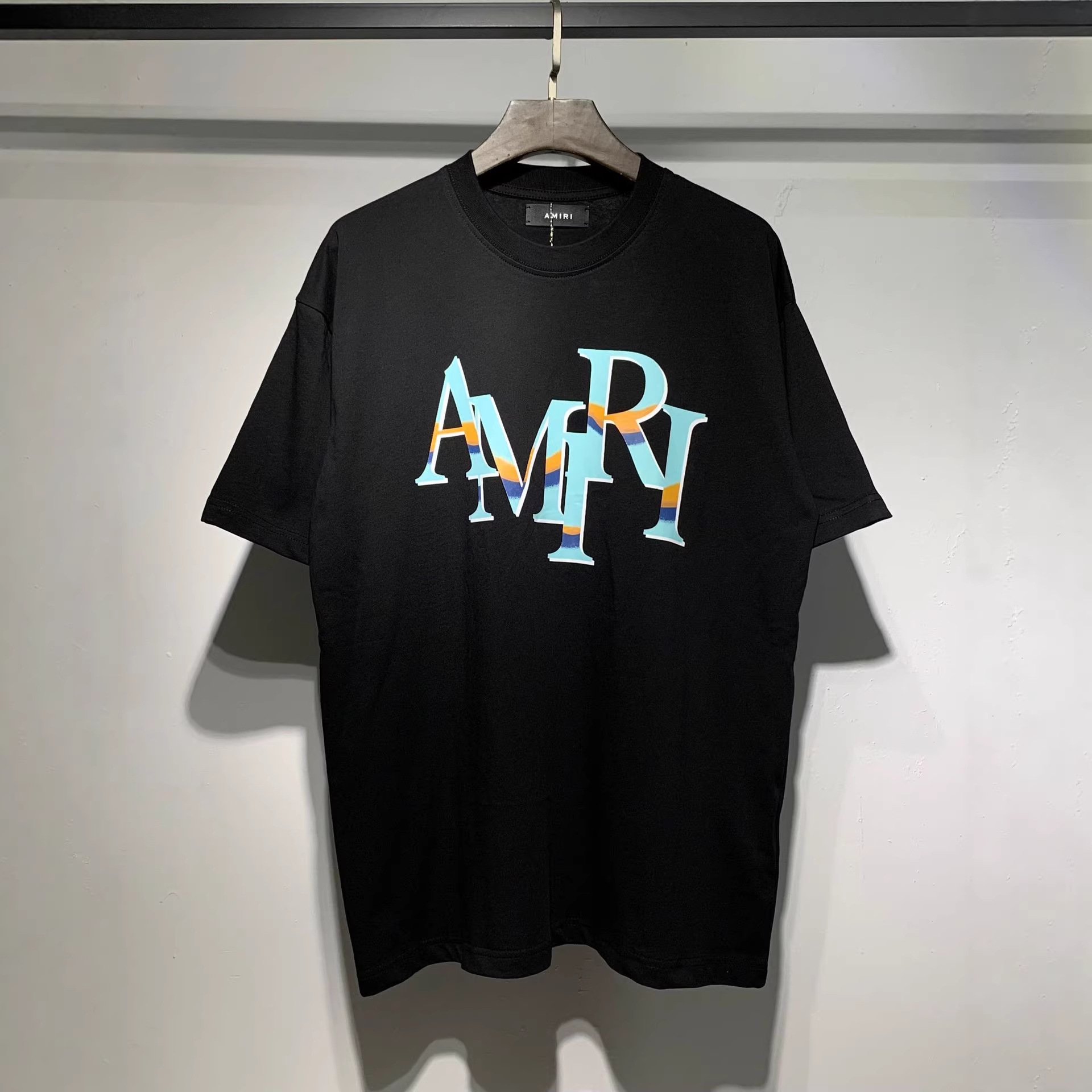 Camiseta de Algodón de Doble Hilo, Corte Holgado con Estampado 3D de Letras para Hombre y Mujer | Comodidad Transpirable