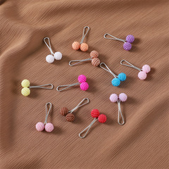 Hairpin silk scarf clip accessory pearl plum ball shaped U-shaped clip scarf fastener, goes off the chest hairpin pin