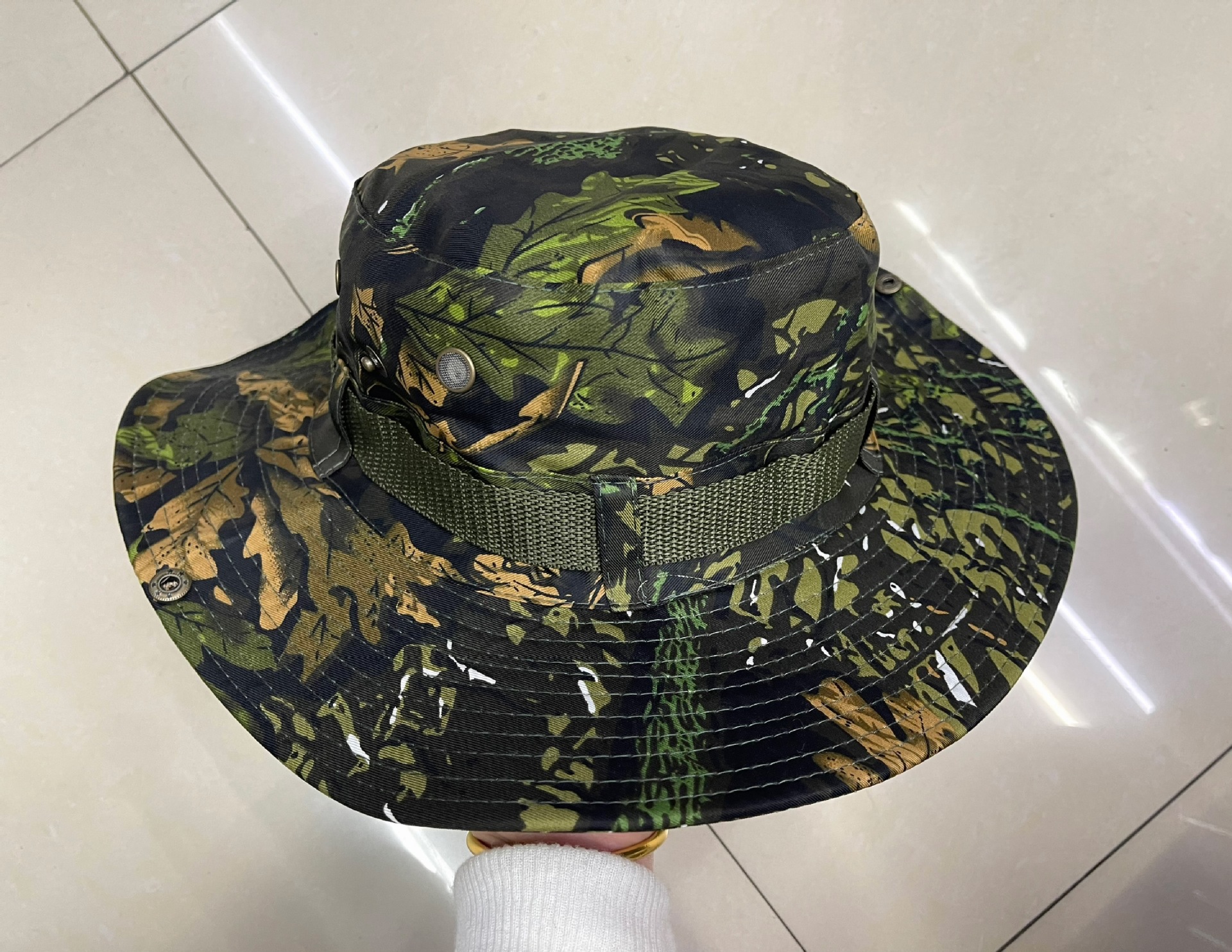 Sombrero de pescador de verano de tela de doble cara almacena portátil sombrero de verano al aire libre pesca gorra gorra de sombrero