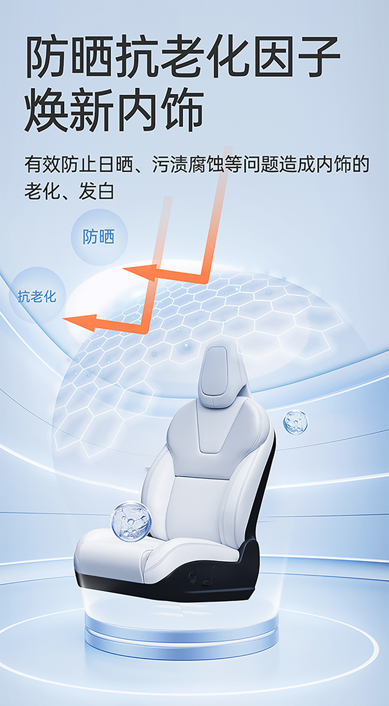 Goodway Bioenzyme Cleaning Liquid Interior Cleaner Refreshing No-Wash Portable Leather Cleaning and Care Agent