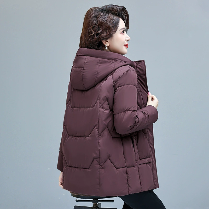 Winter classic keep warm jacket with hood, increased thickness, plus size, western style