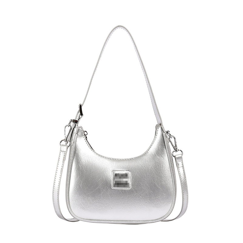 Bolsos de mujer al por mayor, nueva tendencia, bolsos de hombro de moda de alta gama, color sólido, dulce y fresco, bolso de bola de masa de mensajero con estampado brillante