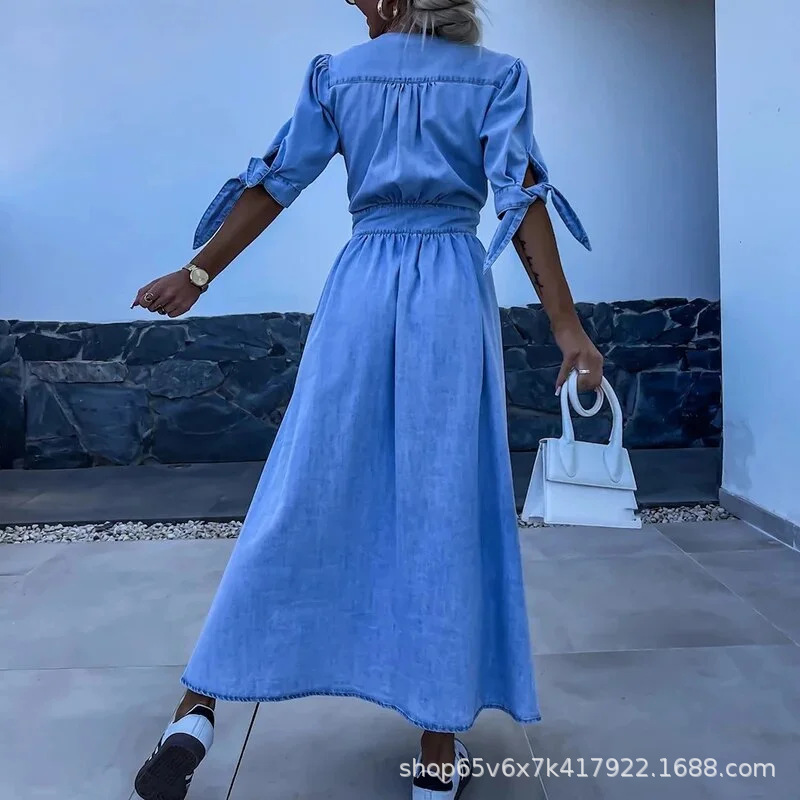 Olivia Denim Dress - Image 1