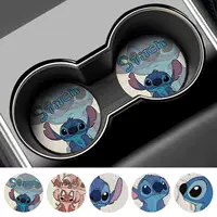 Нескользящая подставка для украшения салона автомобиля Stitch Good Things, забавная автомобильная креативная подставка для воды, универсальная подставка для автомобиля