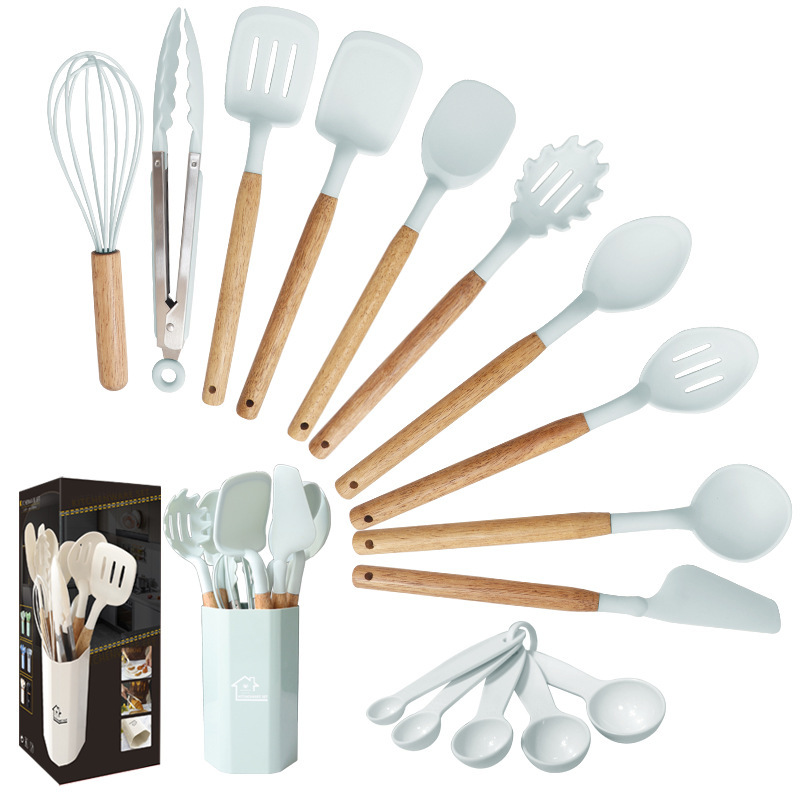 12 piezas de silicona transfronteriza antiadherente silicona doméstica de grado alimenticio set de cocina de silicona al por mayor