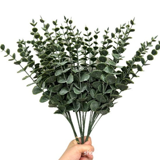 模擬緑の植物人工ユーカリの葉 38 センチメートルシングルユーカリの葉模擬緑の植物の花束クロスボーダー家の装飾花|undefined