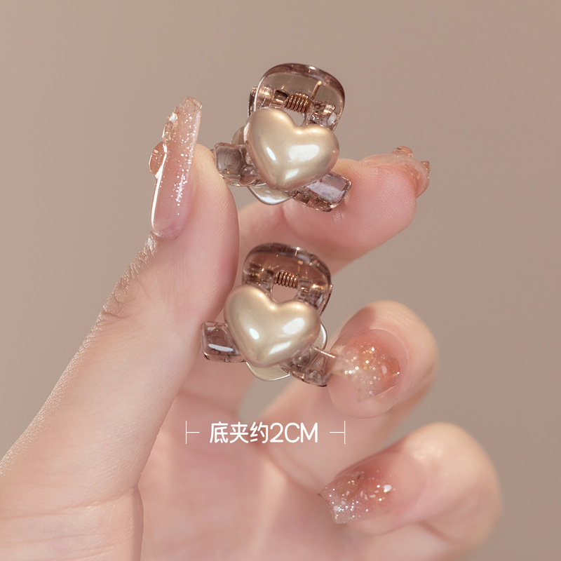 ラブミニスモールクリップ女性の額前髪クリップサイドヘアクリップハイエンド 2025 新しいヘアクリップ帽子|undefined