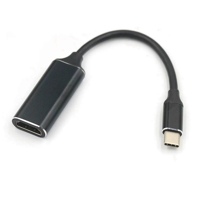 Металлический корпус высокого блеска type-c to hdmi адаптер кабель 4K высокоразрешающий конвертер мобильного телефона компьютер большой экран переходной кабель