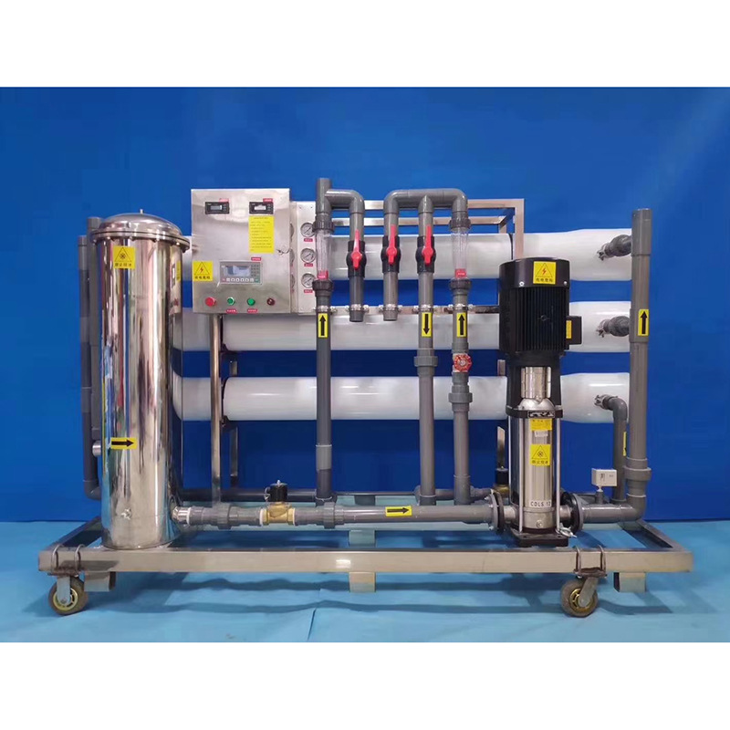 6吨不锈钢架子加药系统水处理净水设备 自动垡头反渗透水处理设备