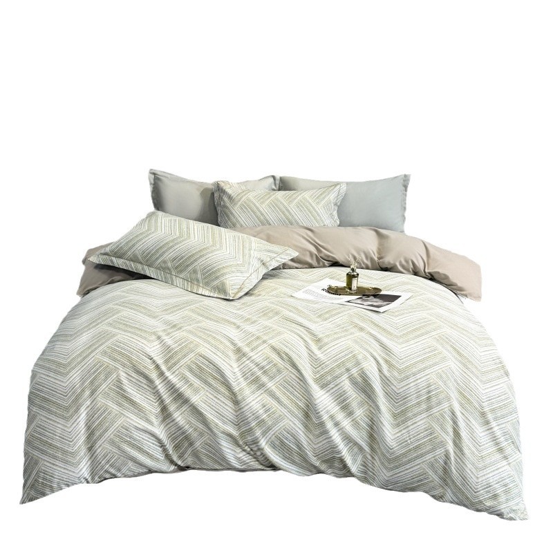 Una clase de madres y bebés de algodón molido cuatro piezas Nantong ropa de cama textil de algodón sábanas de cama cuatro piezas