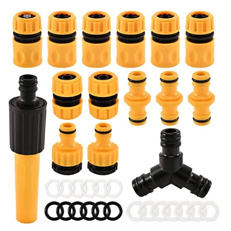 Conector de tubería de agua del jardín traje conector de manguera de jardín del hogar grifo de agua conexión rápida conector de lavado de coches recto