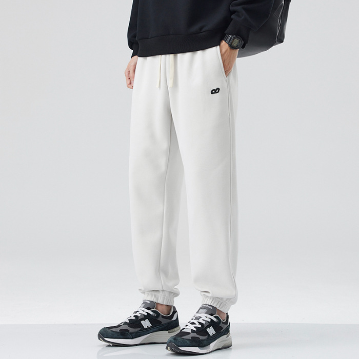 2025 nuevo otoño japonés retro pantalones rectos sueltos zapatos bordados para hombres sueltos versátiles
