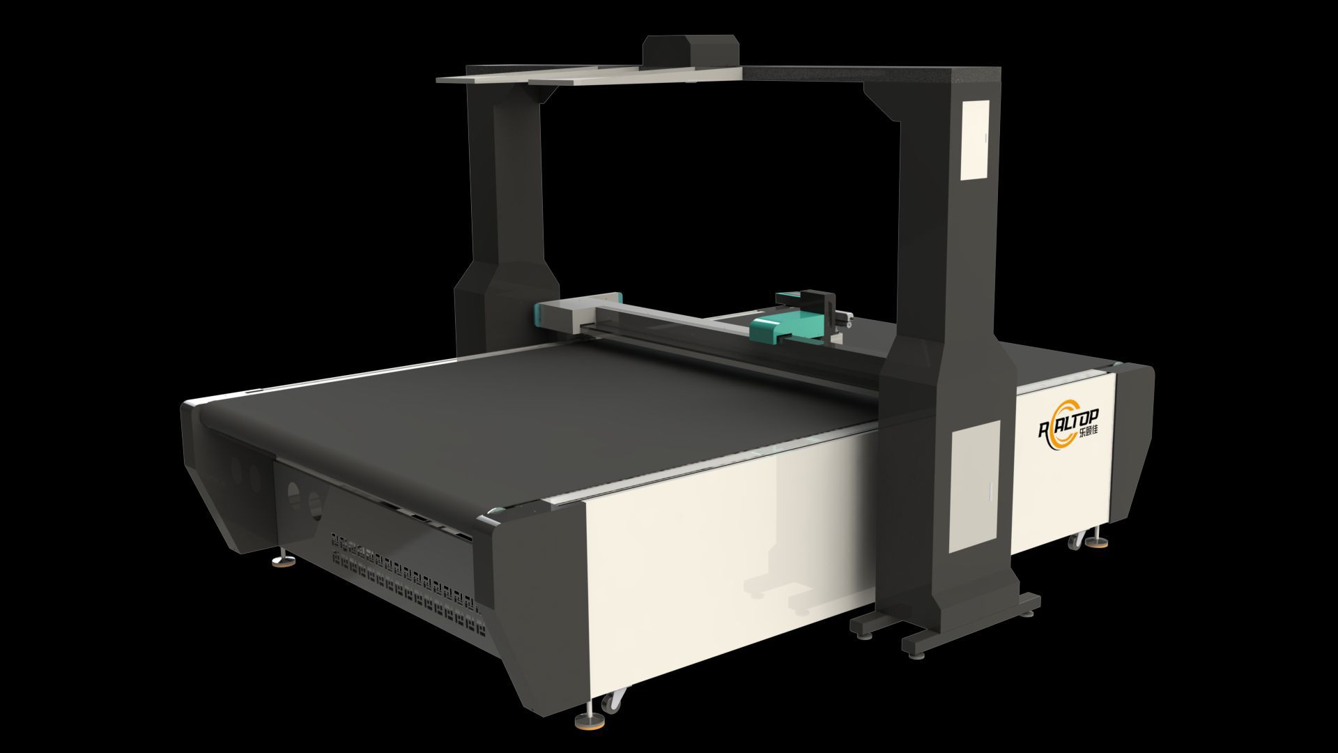 山东印花地毯巡边切割机 大视觉相机拍照自动识别图案 震动刀切割