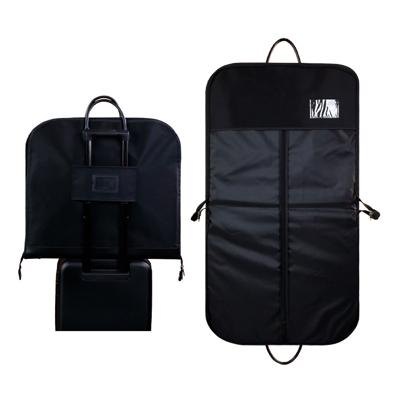 虾皮跨境爆品43英寸飞行员服装袋高级皮革衣物登机包头等舱西装套