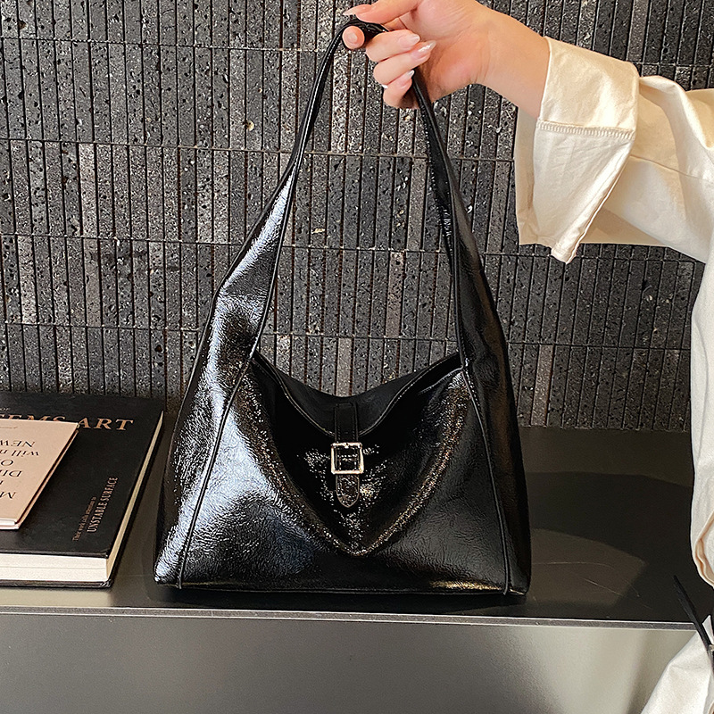 Nicho de diseño sensación de cuero suave bolso debajo de la axila mujer 2026 textura de moda gran capacidad bolso de hombro bolso de mano