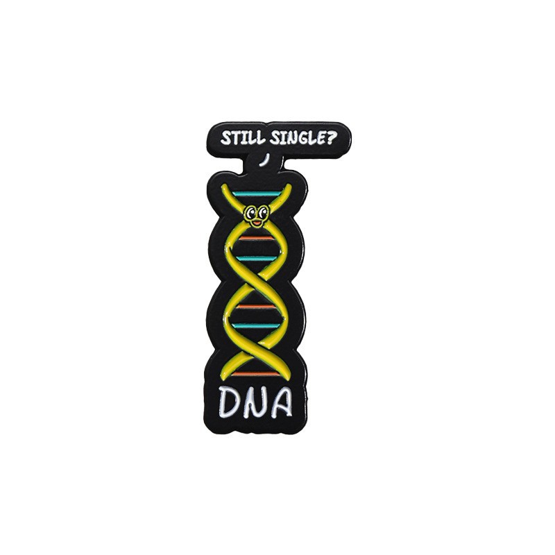 Biological Chemistry Series Brooch Personalized Dna Double Spiral Structure/Mapered Bottle/Microscope Shape Geometric Badge