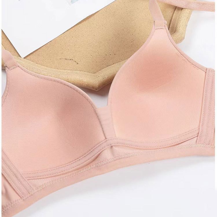 Comercio exterior transfronterizo punto sujetador sin anillo de acero ligero transpirable absorción de sudor cómodo soporte superior anti-caída ropa interior mujer