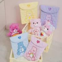 Хлопковая одежда с вышивкой Rainbow Bear Love, противоударная сумка для хранения планшета IPAD, 13inch компьютерная сумка