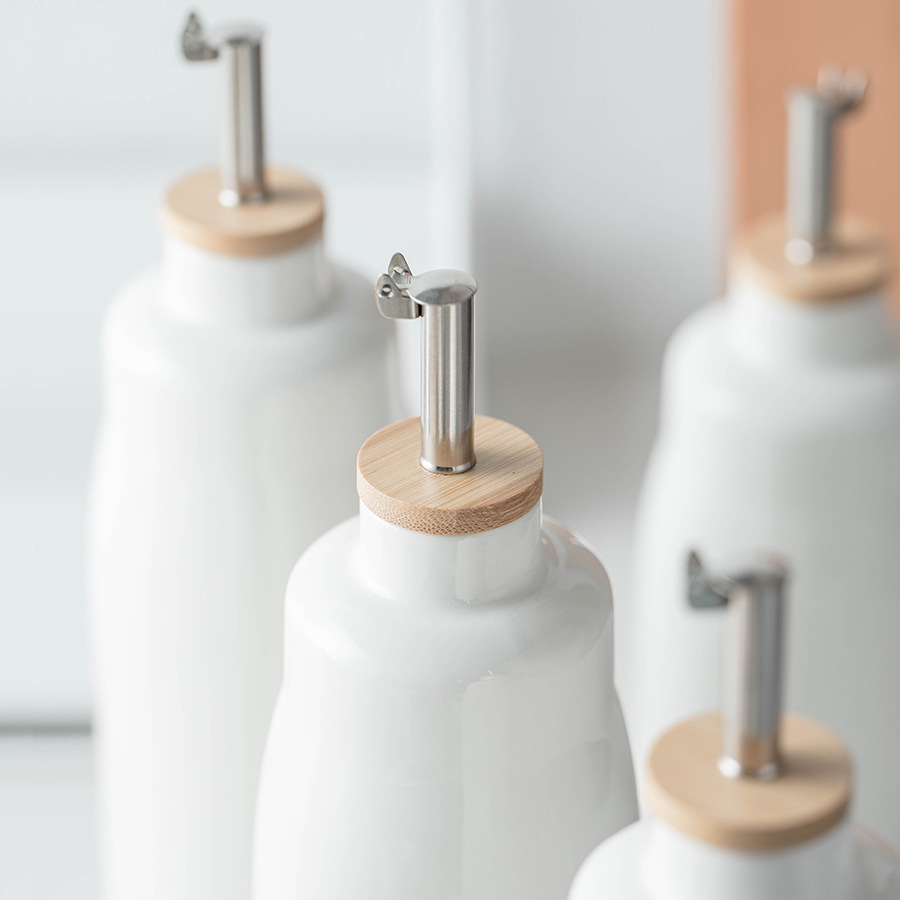 2024 New Ceramic Oil Bottle Sauce Vinegar Seasoning Bottle