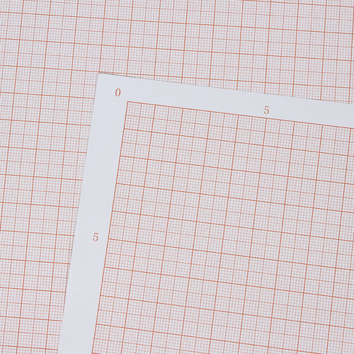 Coordinate paper A4 drawing grid paper orange drawing engineering small square calculation paper coordinate paper grid paper