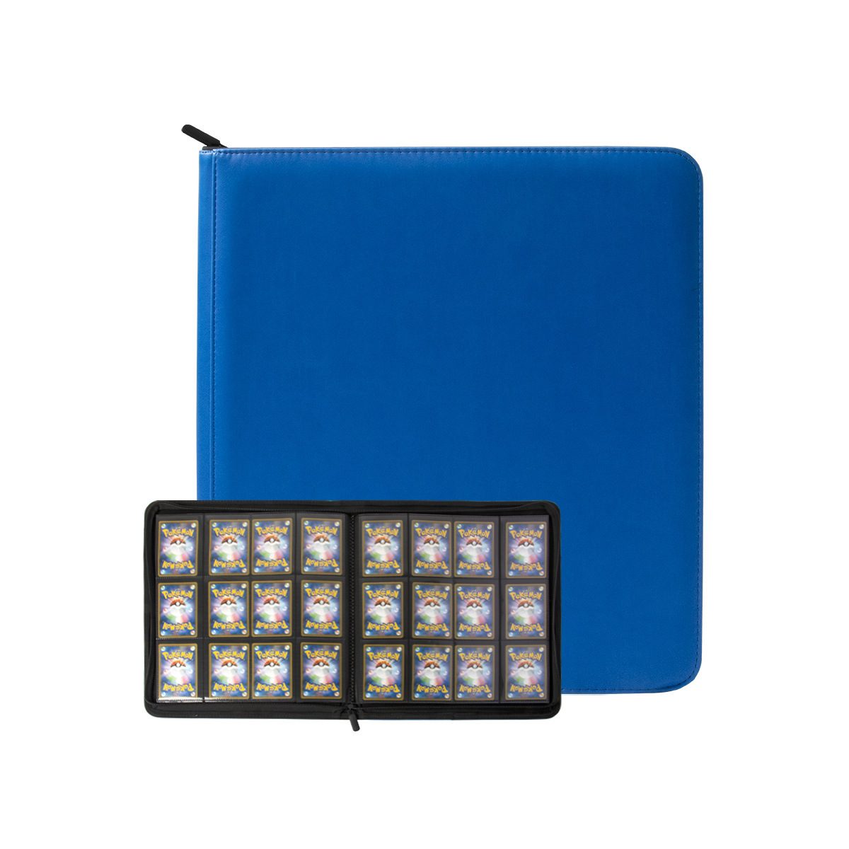 Cuero pu12 cremallera tarjeta libro anime juego tarjeta de almacenamiento libro Ultraman colección tarjeta estrella manual al por mayor