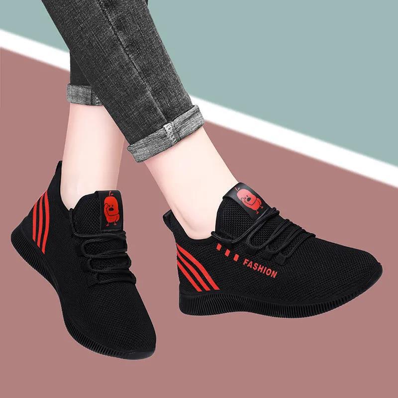 New lace-up ladies sneaker breathable casual soft bottom comfortable student shoes a generation of light running shoes New lace-up ladies sneaker breathable casual soft bottom comfortable student shoes a generation of light running shoes