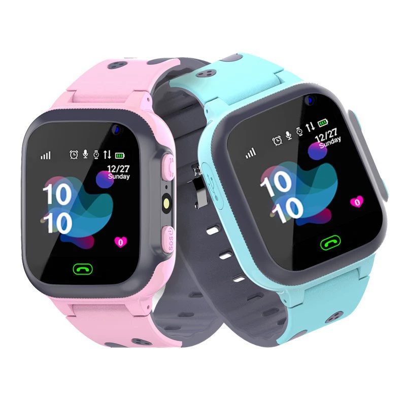 Детские умные часы Z1 S16 с SIM, GPS, фото, микрофон, SOS, будильник, выбор цвета: розовый или синий