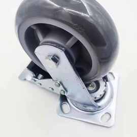 4寸5寸6寸8寸TPR静音耐磨万向轮手推车脚轮无声减震工业轮子单轮