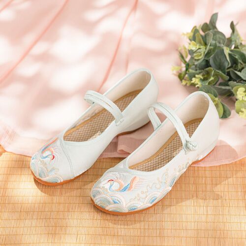 Fairy Hanfu Shoes for Women Girls  silk satin retro cheongsam costume hanfu shoes women's shoes