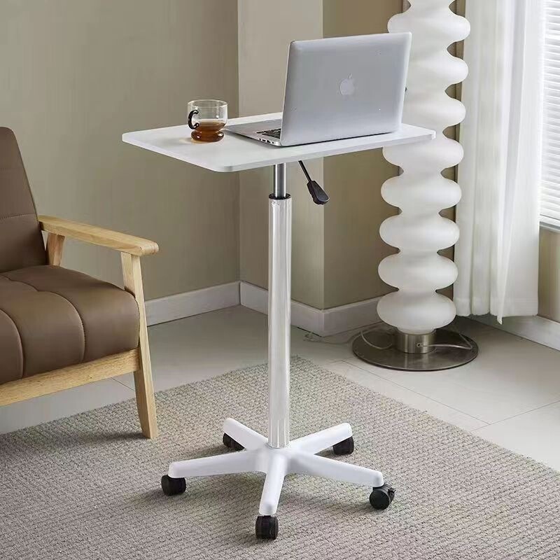 Mobile computer desk with wheels, standing desk, adjustable height bedside table, laptop desk, writing desk Mobile computer desk with wheels, standing desk, adjustable height bedside table, laptop desk, writing desk