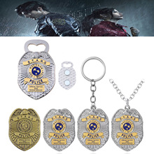 生化危机浣熊市老鹰标志开瓶器项链警察局徽章时尚钥匙扣包挂件