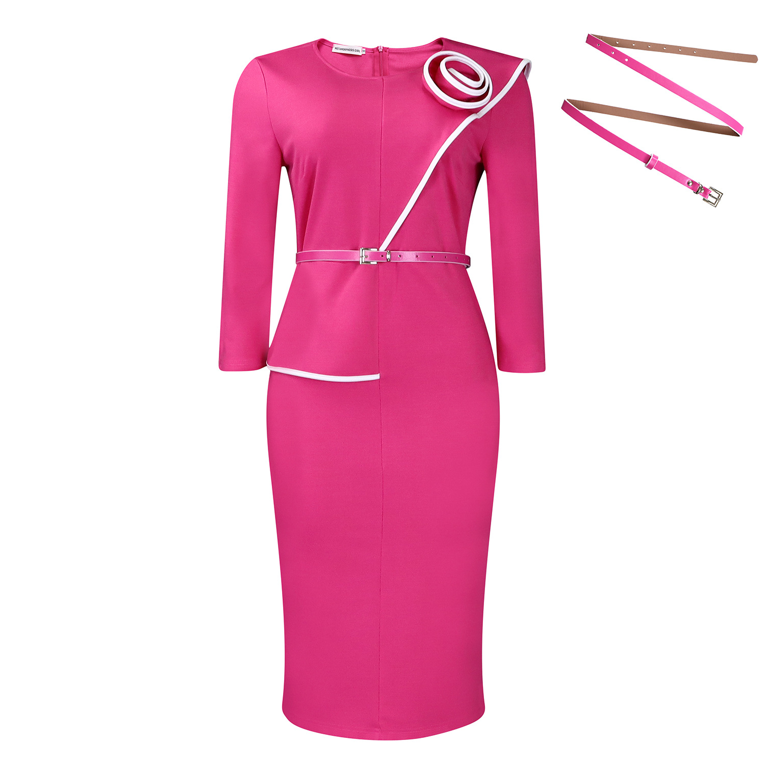 Pencil Skirt Solid Color Bodycon Fit Office Wear Autumn Winter Collection Wholesale Available