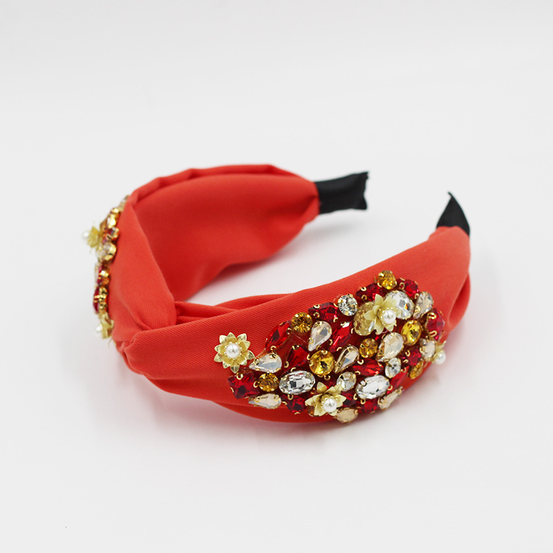 New Fashion Baroque Flower Pearl Headband display picture 7