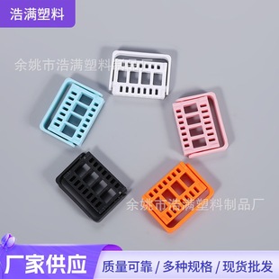 Factory supply PP plastic 16 hole nail polishing head display box full plastic tool storage box