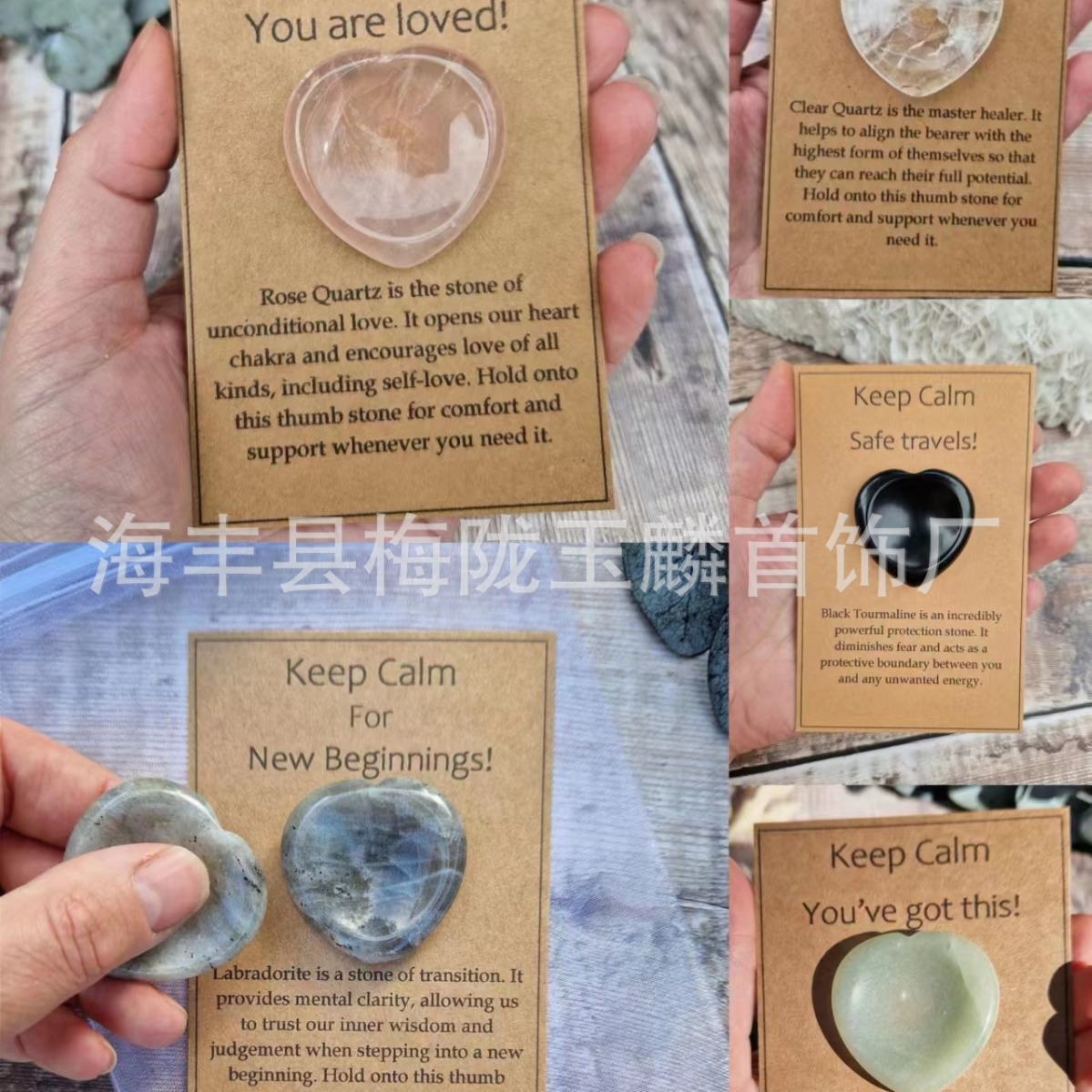 Cross-border new Good Luck Support Crystal Gift Greeting Card Birthday Gift Card Wholesale