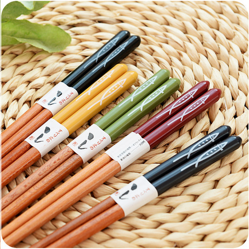 Home Bamboo Chopsticks Gift Box Portable Tableware Set 5 Pairs Japanese Style Home Japanese Style Bamboo Chopsticks Bamboo Chopsticks Wholesale