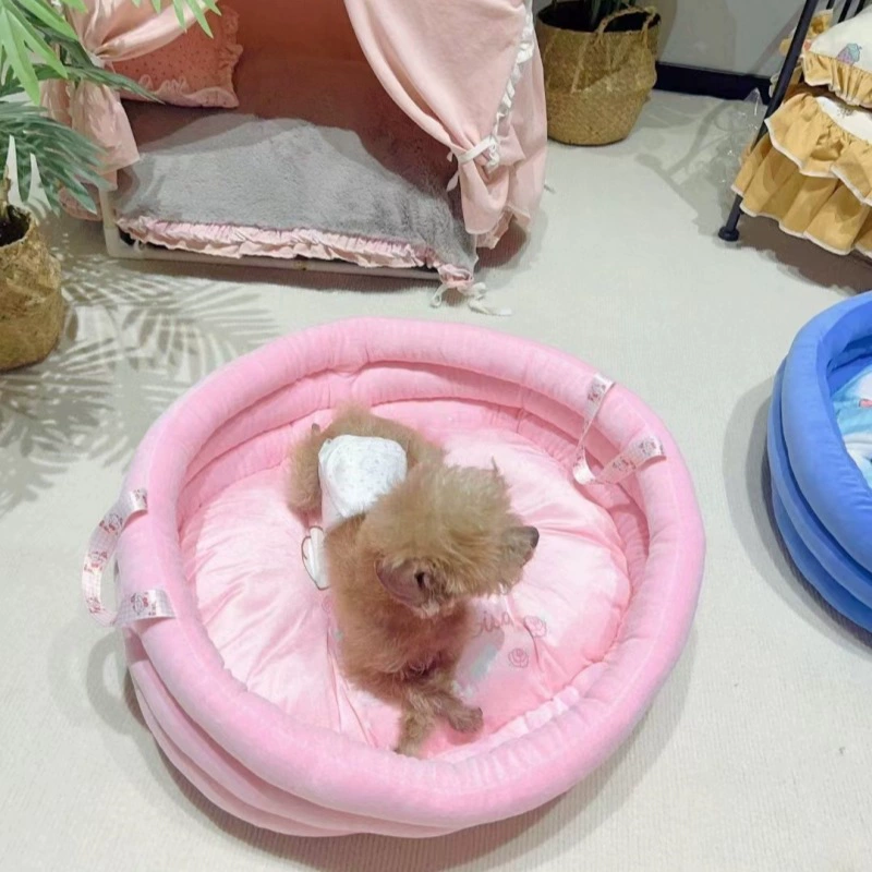 Гнездо для домашних животных Зимнее милое портативное гнездо с героями мультфильмов Зимний теплый коврик для маленьких собак и кошек Универсальное диванное гнездо Four Seasons