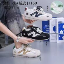 拼色网面德训鞋女2026夏季新款轻便阿甘鞋透气休闲运动女鞋J1160