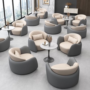 Dirty-resistant Hotel Office Building Light Luxury Modern Negotiation Table Rest Area Reception Chair Combination Small Apartment Bedroom