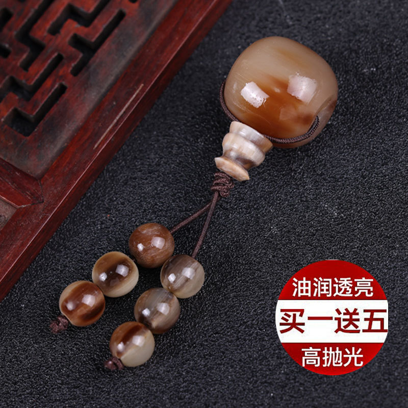 Xizang-style Natural Bull Horn Xizang-style Buddha Head Tee Star-moon Size King Kong Bodhi Accessories Bracelet Cultural Play Bead Accessories