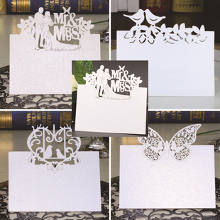 Creative Tree Table Card Party Festive Wedding Table Card European-style Hollow Seat Card Sign-in Banquet Wedding Seat