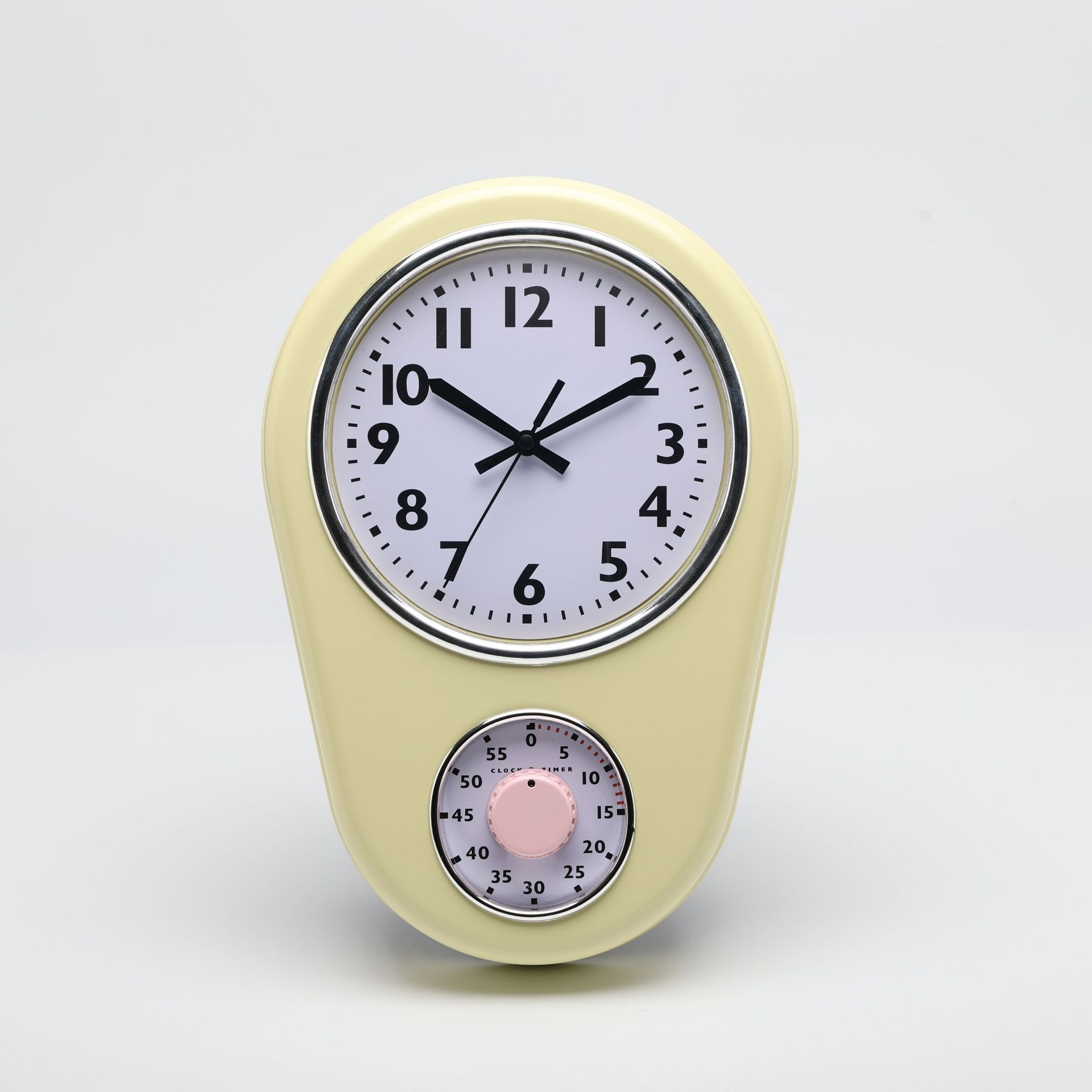 Temporizador de cocina especial reloj pared simple personalidad creativa hogar acrílico movimiento mudo en stock al por mayor