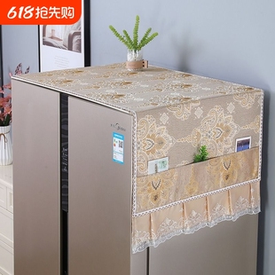 ♤ Refrigerator Cover Dust Cover Single Door Double Door Drum Washing Machine Universal Microwave Oven Protective Cover Dust Cover